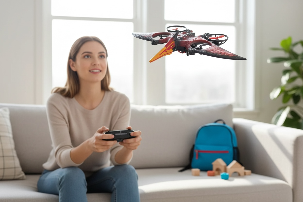 Pterosaur Warplane Flying Dino Drone | RC Dinosaur Flying Toy for Kids & Teens