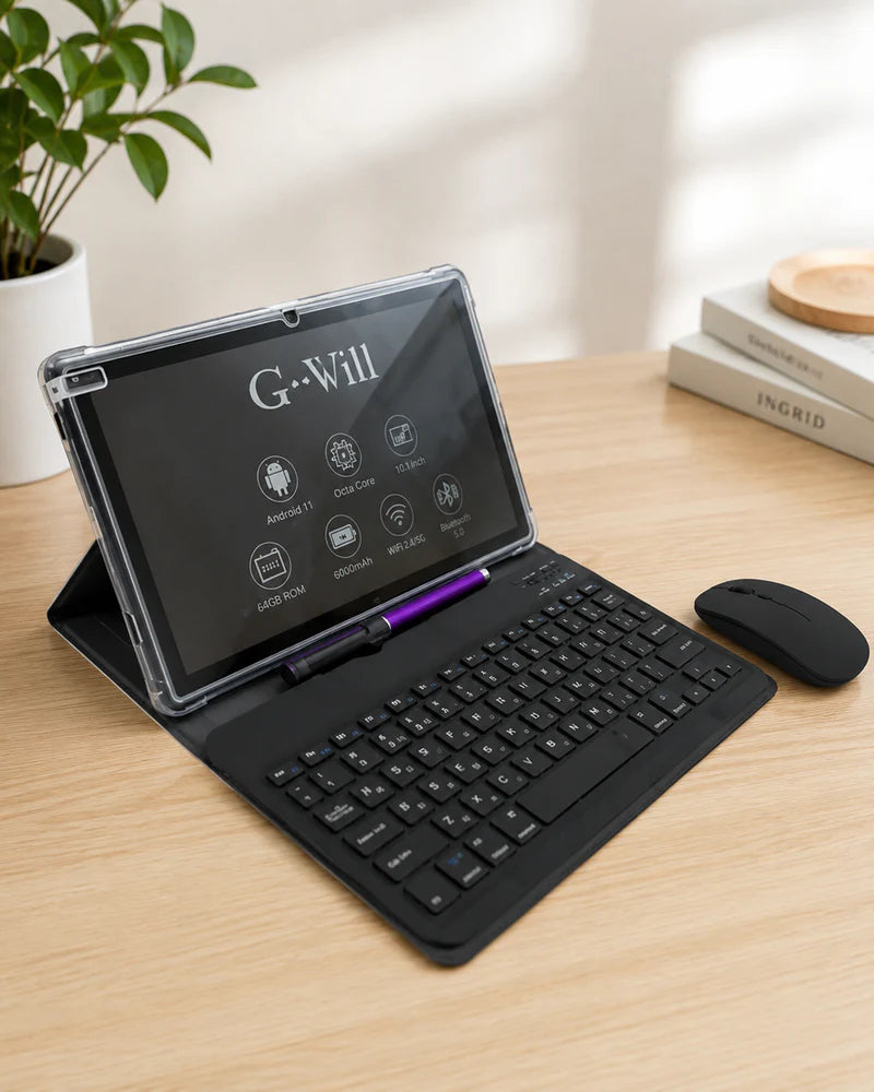 G-Vill G2000 Android Tablet – 10.1" HD Display | Android 13 | 16GB RAM + 512GB Storage