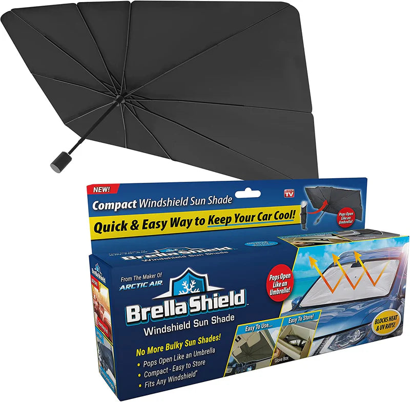 Car Windshield Sun Shade – Foldable UV Protection Sunshade Umbrella
