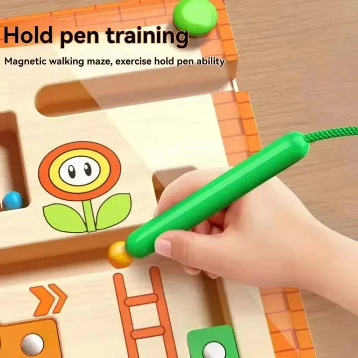 🧲 Magnetic Maze Ball Game – Number Learning & Educational Maze Board