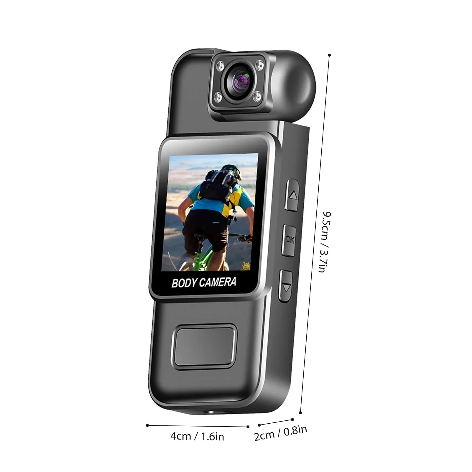 Portable Body Camera – HD Wearable Mini Video Recorder with Clip