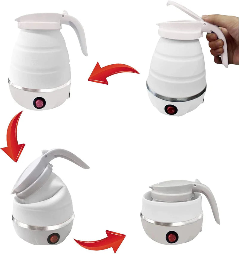 Portable Electric Travel Kettle | Mini Fast Boil Water Heater for Tea, Coffee & Travel