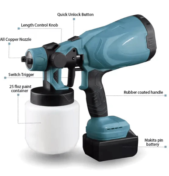Portable Paint Sprayer – Electric Spray Gun for Home & DIY Painting