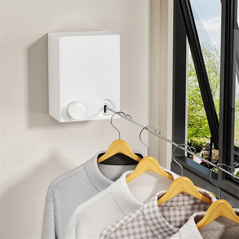 Telescopic Clothesline – Retractable Clothes Drying Rope Wall Mounted