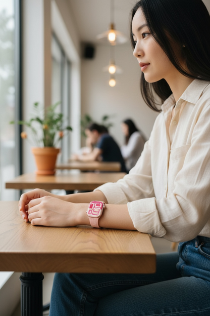 X-Inova X10 Mini Smartwatch – Waterproof AI Voice Watch with 3 Straps