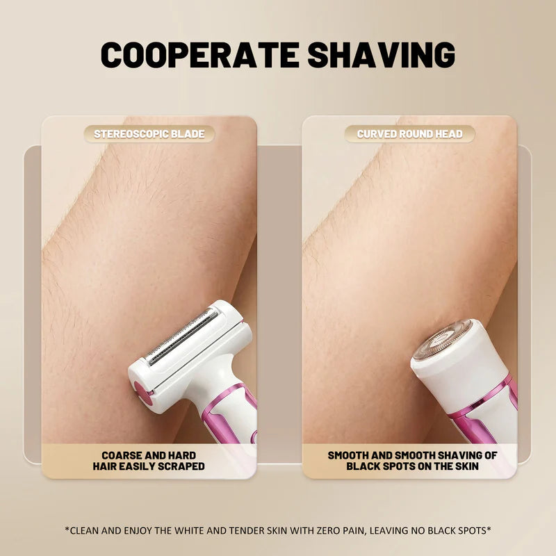 Portable 4-in-1 Lady Shaver & Trimmer