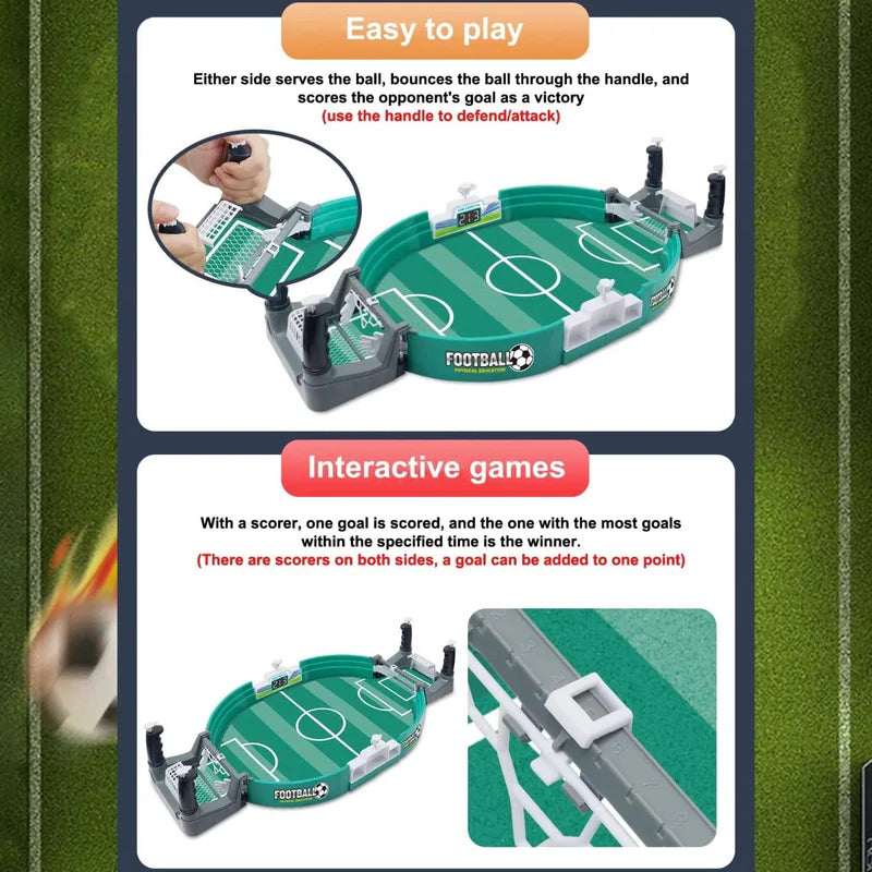 Mini Football Table Game for Kids & Family | Portable Indoor Soccer Game