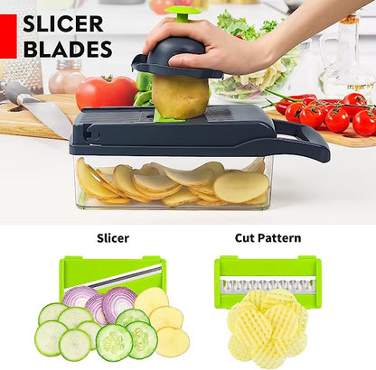 Multifunction Vegetable Cutter, Chopper & Slicer